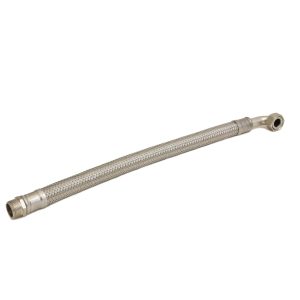 εύκαμπτος σωλήνας με ατσάλινη πλέξη 43cm 3/4" GW/GZ με γωνία