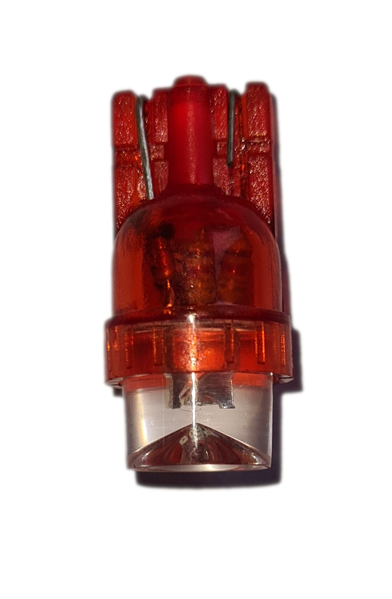 Żarówka LED 24V Σε5Σε T10 (κόκκινη)