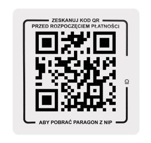Αυτοκόλλητο με kodem QR για συσκευής Novitus SDF3 ( σετ=2τεμ. αυτό sam qr)