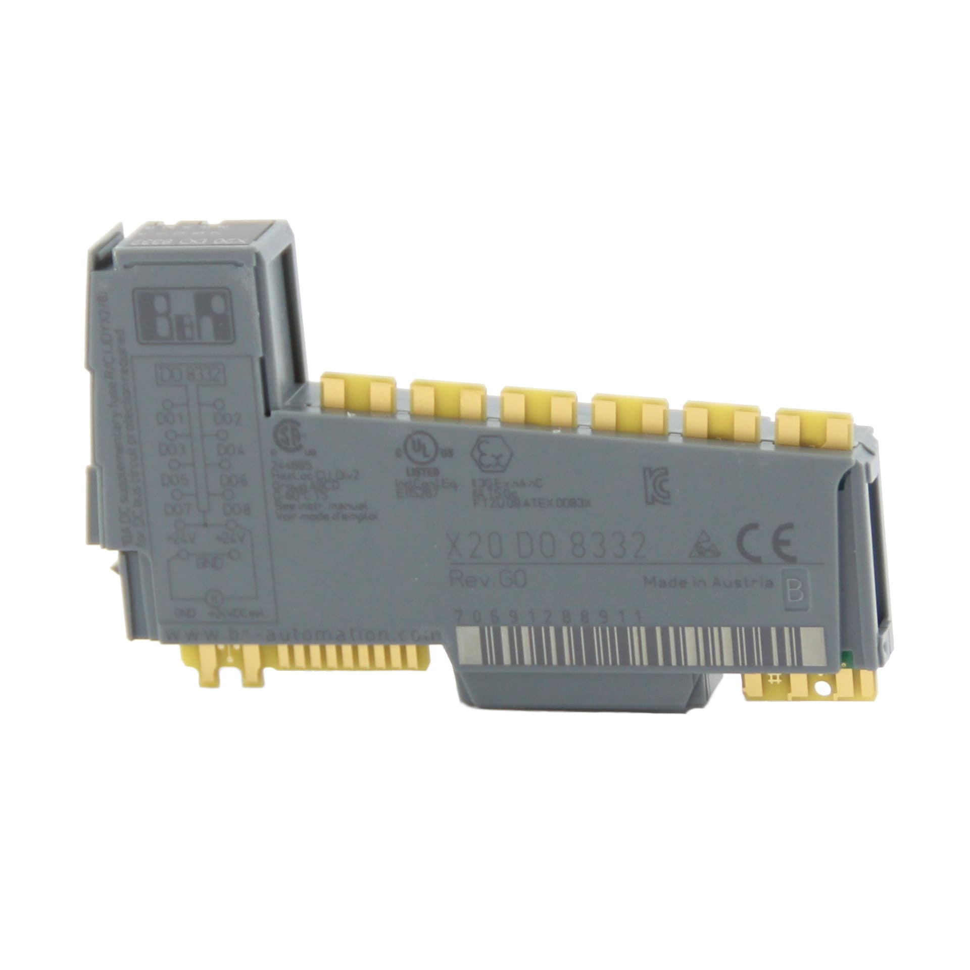 B&R X20 ΓΙΑ8332 8 wyjść ψηφιακών 2Ένα zewnętrzne zasilanie