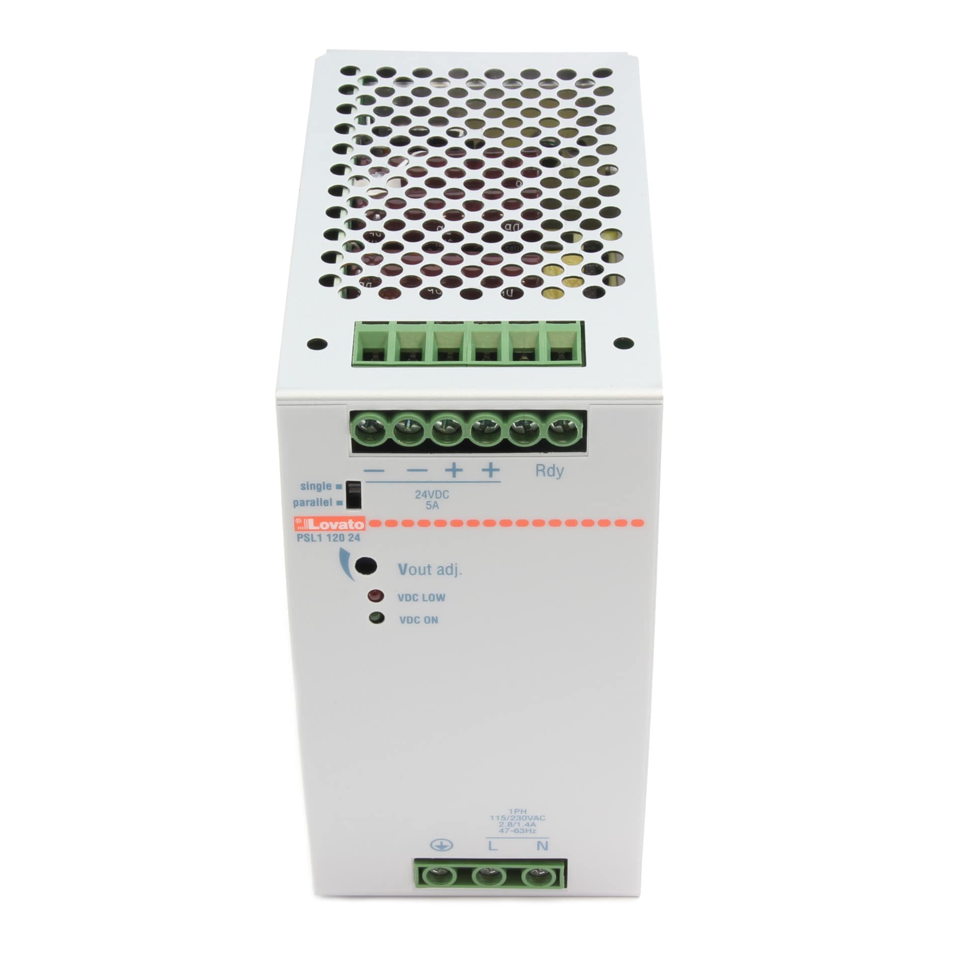 Τροφοδοτικό παλμικό Wieland Wipos PSL1 120 24 / Lovato Ένα (115/230VAC/24VDC;5Ένα,120Σε ) - Image 2